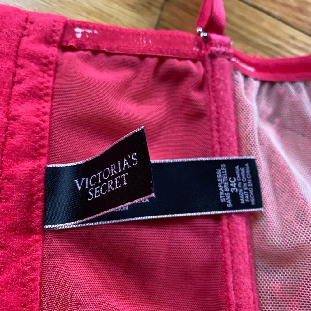Victorias Secret Red Bustier Size 34C (Bundle 3 for 30 Deal)